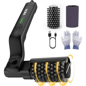 Electric Cat Shaver, Stainless Steel Blade Cat Hair Trimmer, Pet Grooming Clippers for Cats Dogs Small Animals, Cat Grooming Kit for Matted Hair Shedding, with 2 Extended Guide Combs for Long Hair, Cleaning Brush